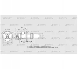 BIC 80RB-300/335-(6)E (84032041) Газовая горелка Kromschroder