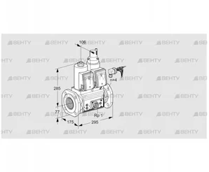 VCS665F05NLWRE/PPEP/PPPP (88203257) Сдвоенный газовый клапан Kromschroder