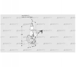 VAS125/-R/LW (88007880) Газовый клапан Kromschroder