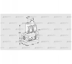 VCS8T100A05NLQSRE/PPPP/PPPP (88203578) Сдвоенный газовый клапан Kromschroder