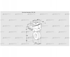 IBA100Z05/40A2D (88300599) Дроссельная заслонка Kromschroder