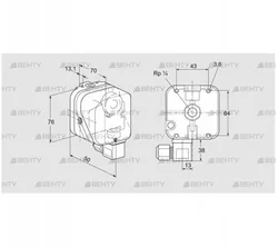 DG 150SG-6K2 (84447444) Датчик-реле давления газа Kromschroder