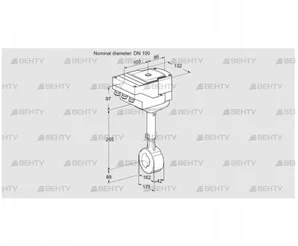 IBHS100Z01A/40A3D (88300974) Дроссельная заслонка Kromschroder