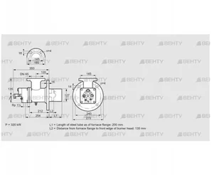 BIO 125HM-200/135-(16)E (84023025) Газовая горелка Kromschroder