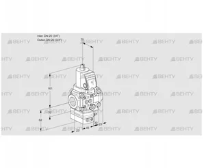 VAG1T20N/20N05GAVQGR/PP/PP (88100795) Газовый клапан с регулятором соотношения Kromschroder