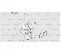 VCG1E20R/25R05NGEVWR/2-PP/PPPP (88105941) Клапан с регулятором соотношения Kromschroder