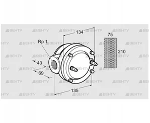 GFK 25R40-6 (81937200) Газовый фильтр Kromschroder