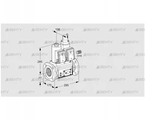 VCS665F05NLWR3E/PPPP/PPPP (88202749) Сдвоенный газовый клапан Kromschroder