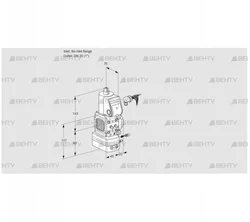 VAG1-/25R/NWAE (88000681) Газовый клапан с регулятором соотношения Kromschroder