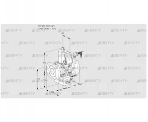 VAG240F/NWAE (88031614) Газовый клапан с регулятором соотношения Kromschroder