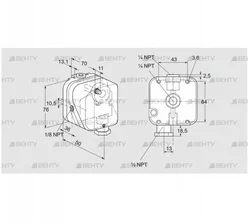 DG 10NT-22N (84447962) Датчик-реле давления газа Kromschroder