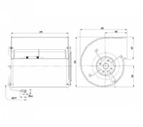 Центробежный вентилятор ebmpapst D4E160FH1205