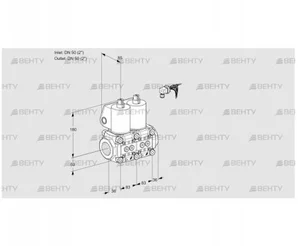 VCS3E50R/50R05NNWL/PPPP/PPPP (88100021) Сдвоенный газовый клапан Kromschroder