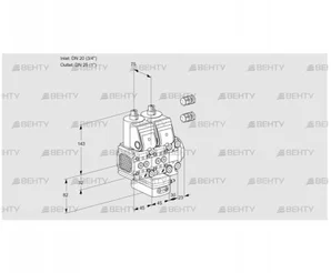 VCD1E20R/25R05FND-25VWR3/PPPP/PPPP (88101564) Регулятор давления Kromschroder