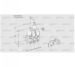 VCS1E20R/20R05NLWR/PPPP/PP-3 (88104847) Сдвоенный газовый клапан Kromschroder