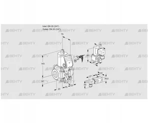 VAS120R/NW (88006330) Газовый клапан Kromschroder