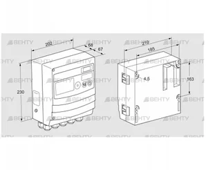 BCU460W1P1C0D0000K1E1-/LM400WF0O0E1- (88680276) Блок управления горением Kromschroder