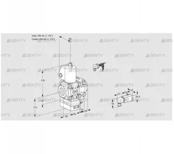 VAD2E40R/40R05D-50VWL/3-/-3 (88100278) Газовый клапан с регулятором давления Kromschroder