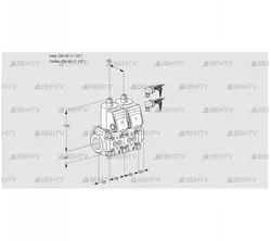 VCS2E40R/40R05NNQR6/PPPP/PPPP (88104519) Сдвоенный газовый клапан Kromschroder