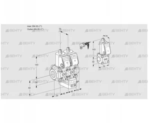 VCD1E25R/25R05ND-25WR/PPPP/PPZS (88100723) Регулятор давления Kromschroder