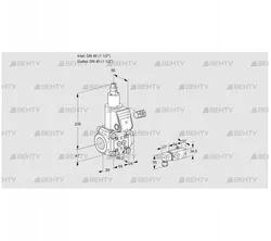 VAS240R/LW (88033047) Газовый клапан Kromschroder