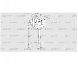 IBH100Z01A/20-60W3T (88301487) Дроссельная заслонка Kromschroder