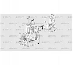 VCS780F05NLWRE/PPPP/PPZ- (88204309) Сдвоенный газовый клапан Kromschroder