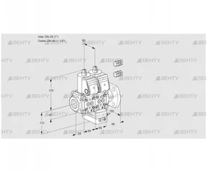 VCG2E25R/40F05NGEWR3/PPPP/PPPP (88101572) Клапан с регулятором соотношения Kromschroder