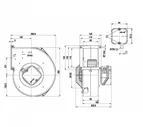Центробежный вентилятор ebmpapst G2D180AE0226