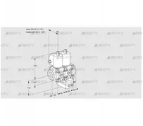 VCG2T40N/40N05NGAQL/PPPP/MMMM (88101011) Клапан с регулятором соотношения Kromschroder