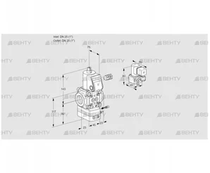 VAG125R/NWAE (88031458) Газовый клапан с регулятором соотношения Kromschroder