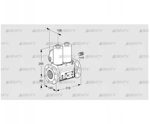 VCS780F05NNWL3E/PPPP/PPPP (88203281) Сдвоенный газовый клапан Kromschroder