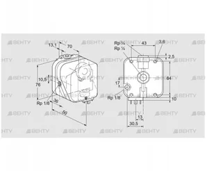 DG 150U-5 (84447506) Датчик-реле давления газа Kromschroder