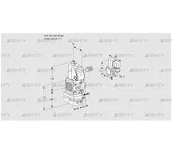 VAG1-/25R/NWAE (88006801) Газовый клапан с регулятором соотношения Kromschroder