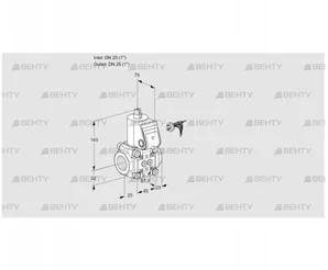 VAS125R/NW (88032388) Газовый клапан Kromschroder