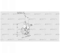 VAS240R/NW (88014367) Газовый клапан Kromschroder