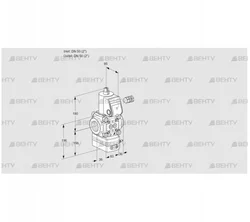 VAV350R/NWAK (88013767) Газовый клапан с регулятором соотношения Kromschroder