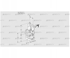 VAD125R/NW-100A (88004209) Газовый клапан с регулятором давления Kromschroder