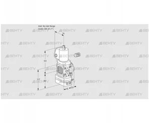 VAD1-/25R/NYGL-100A (88027482) Газовый клапан с регулятором давления Kromschroder