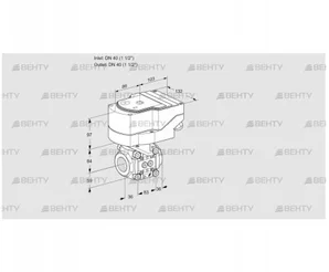 IFC3T40/40N05-32PPPP/40A2A (88302629) Регулирующий клапан с сервоприводом Kromschroder