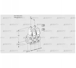 VCS1E20R/25R05NNWGR3/PPPP/PPPP (88103709) Сдвоенный газовый клапан Kromschroder