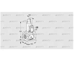 VAS780F05LW3B/PM/PM (88206852) Газовый клапан Kromschroder