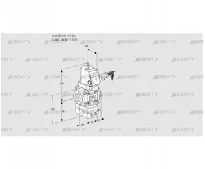 VAD240R/NWSR-50A (88034181) Газовый клапан с регулятором давления Kromschroder