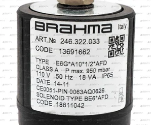 Газовый электромагнитный клапан Brahma E6G*A10*1/2*AFD 13691662