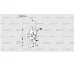 VAG125R/NQAE (88010404) Газовый клапан с регулятором соотношения Kromschroder