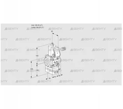 VAD350R/NQ-50A (88011115) Газовый клапан с регулятором давления Kromschroder