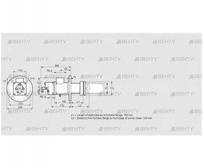 BIC 80RB-150/185-(6)E (84032023) Газовая горелка Kromschroder