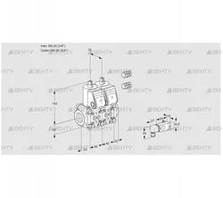 VCS1E20R/20R05NNWR3/3-PP/PPPP (88104884) Сдвоенный газовый клапан Kromschroder