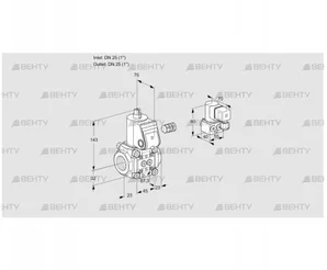 VAS125R/NW (88011831) Газовый клапан Kromschroder