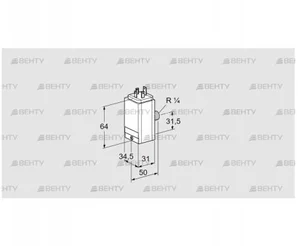 DG 110C8D-5W (84448550) Датчик-реле давления газа Kromschroder